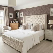 Wingback Bed Frame Plush