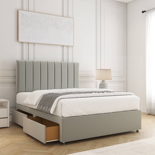 Plush velvet divan - plush, bed