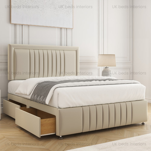 Plush velvet divan bed - plush,