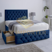 LUXURY PLUSH VELVET DIVAN BED