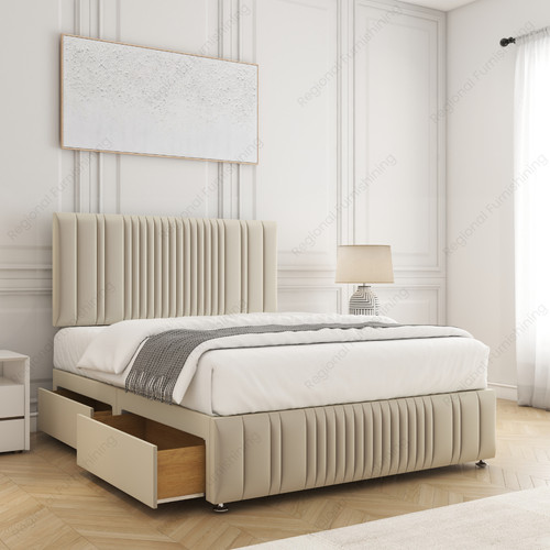 Rosie divan bed - bed, velvet