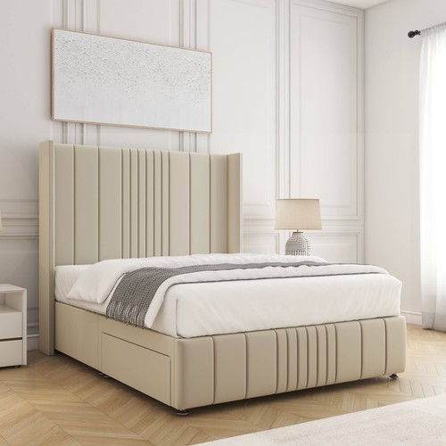 Plush velvet divan - bed, set